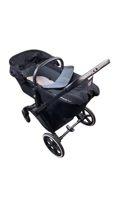 Shop Cybex Priam Stroller Frame With Carry Cot, Deep Black, Matte Black at GoodBuy Gear
