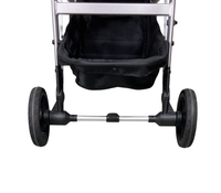 Shop Mockingbird Single to Double 2.0 Stroller, 2024, Black, Silver With Penny Leather, Windowpane at GoodBuy Gear