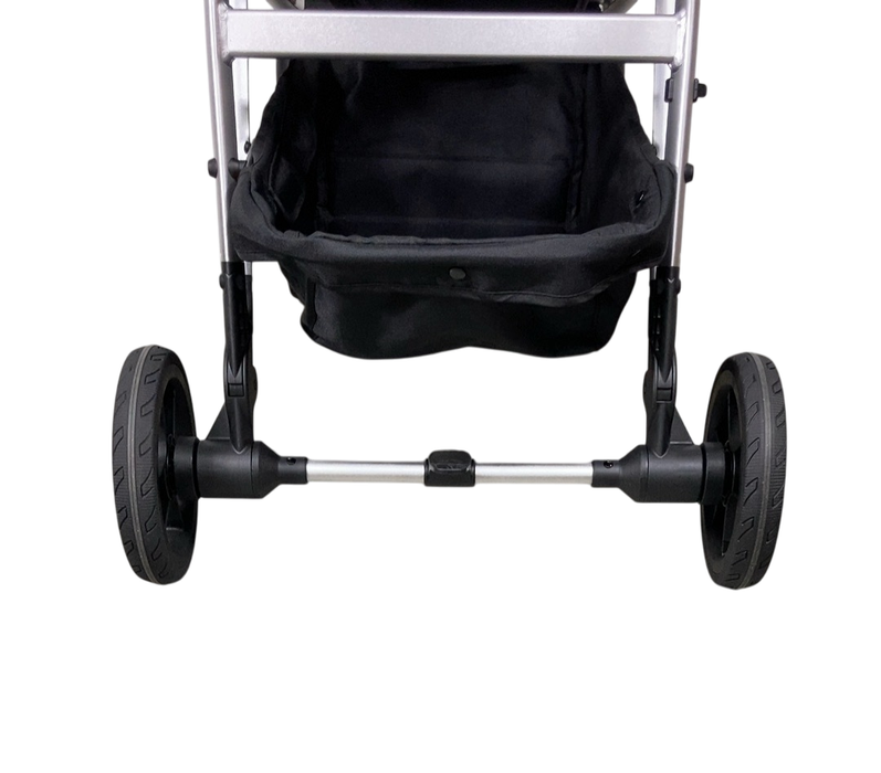 Shop Mockingbird Single to Double 2.0 Stroller, 2024, Black, Silver With Penny Leather, Windowpane at GoodBuy Gear