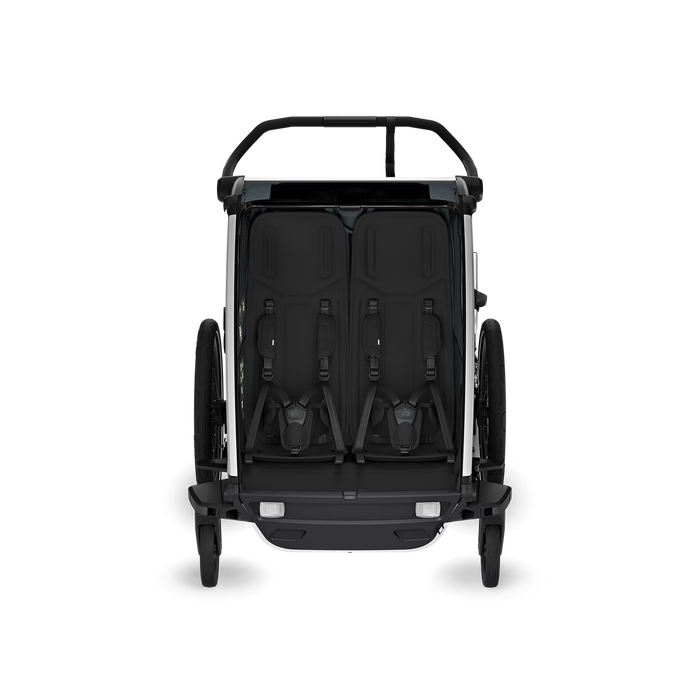 Thule Chariot Cross 2 Bike Trailer Stroller Double Seat, Dark Slate