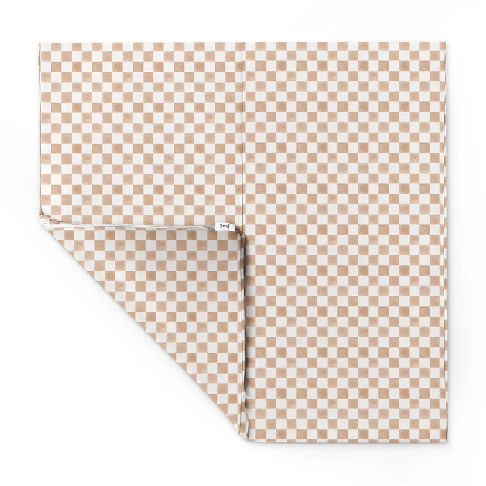 Toki Kids Vegan Leather Mat Mega, Checker Toffee