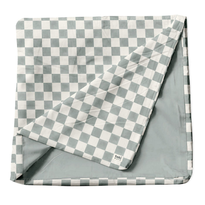Toki Kids Checker Matcha Organic Cotton Cover