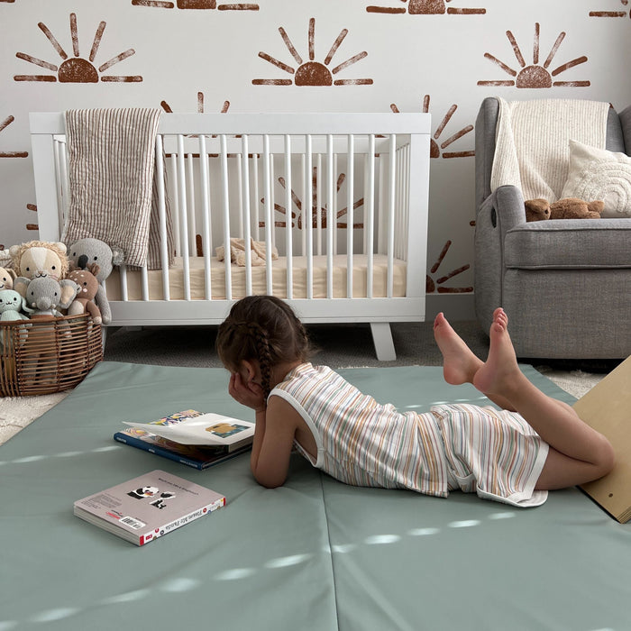 Toki Mats Padded Play Mat Cover, Sage + Breeze Cover