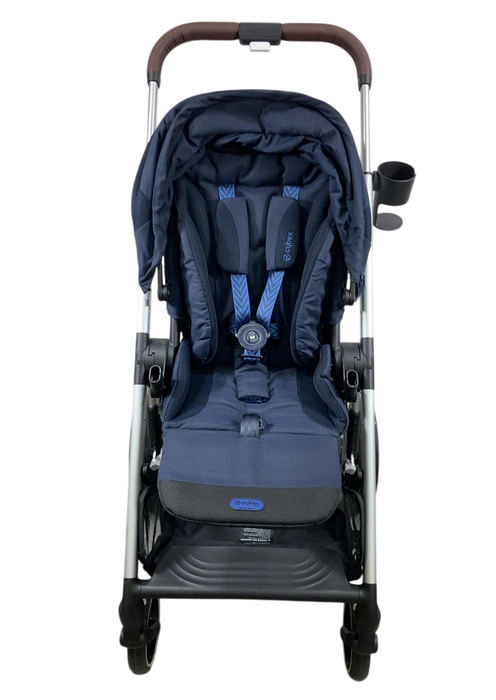 Shop Cybex Balios S Lux Stroller, 2023, Ocean Blue, Silver at GoodBuy Gear