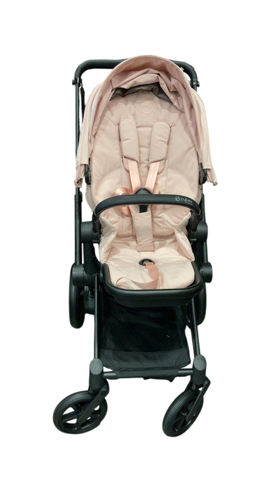 Shop Cybex E-PRIAM Electric Stroller, Matt Black, Peach Pink, 2024, with Battery at GoodBuy Gear