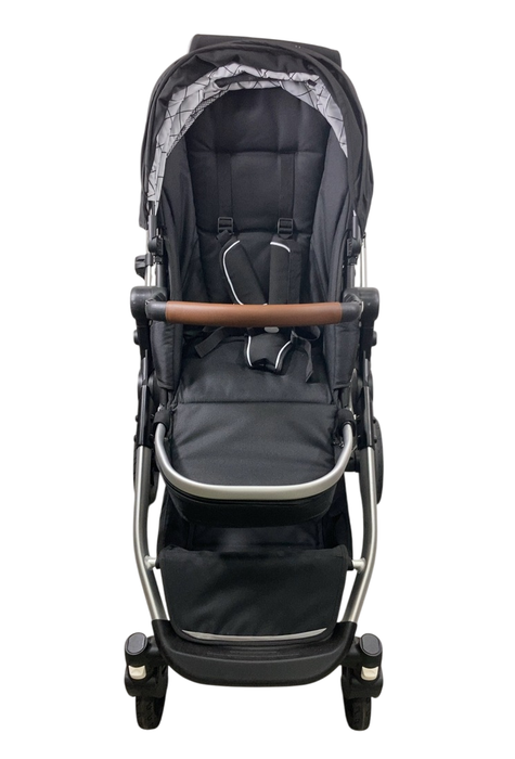 Shop Mockingbird Single to Double 2.0 Stroller, 2024, Black, Silver With Penny Leather, Windowpane at GoodBuy Gear