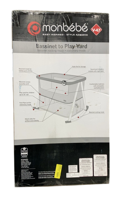 Shop Monbebe Rocking Baby Bassinet to Playard, Astros at GoodBuy Gear