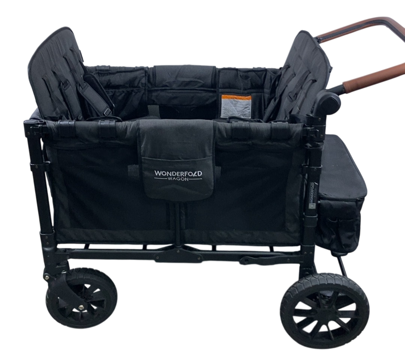 Shop Wonderfold W4 Luxe Quad Stroller Wagon, 2021, Volcanic Black at GoodBuy Gear