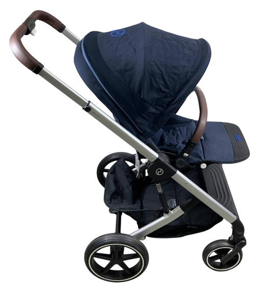 Shop Cybex Balios S Lux Stroller, 2023, Ocean Blue, Silver at GoodBuy Gear