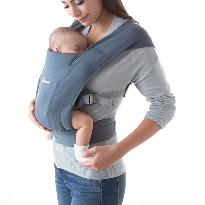 Shop Ergobaby Embrace Baby Carrier, Knit, Oxford Blue at GoodBuy Gear