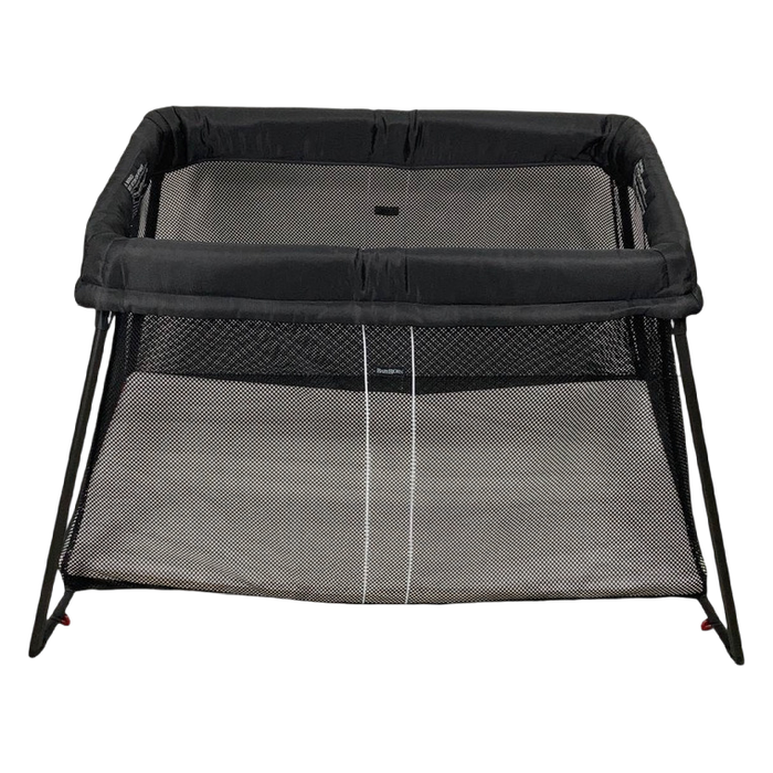 Shop BabyBjorn Travel Crib Light Bundle with Fitted Sheet, Black at GoodBuy Gear