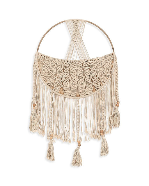 Shop Crane Baby Charlie Farmhouse Macrame Storage Basket with Tassels, Beige at GoodBuy Gear