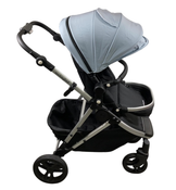 Shop Mockingbird Single 2.0 Stroller, Sky, Windowpane, Silver With Black Leather, 2024 at GoodBuy Gear