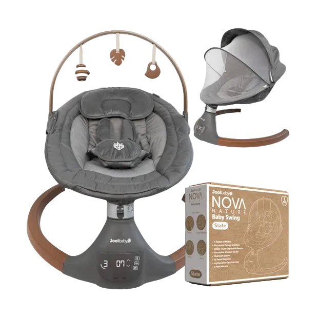 Shop Jool Nova Baby Swing, Slate, Nature at GoodBuy Gear