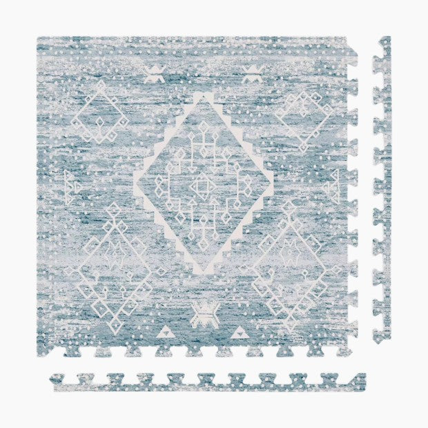 House of Noa Little Nomad Play Mat, Indigo, Ula, 4x6