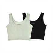 Shop Larken The Larken X Nursing Bra, 2 pack, Black/ Sage, XSmall at GoodBuy Gear