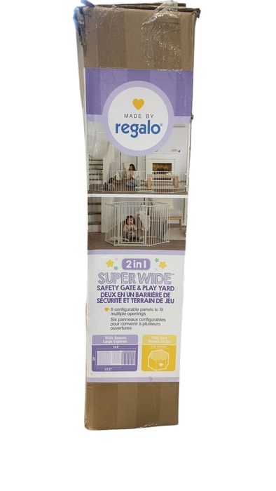 Shop Regalo 2 in 1 Super Wide Safety Gate and Play Yard, 144"x28" at GoodBuy Gear