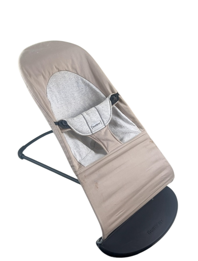 BabyBjorn Bouncer Balance Soft, Beige/Gray, Black Frame