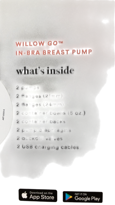 Shop Willow Go Wearable Breast Pump, 21mm & 24mm, Double at GoodBuy Gear