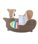 Shop Olakids Wooden Seal Arch Rocker, Rainbow at GoodBuy Gear