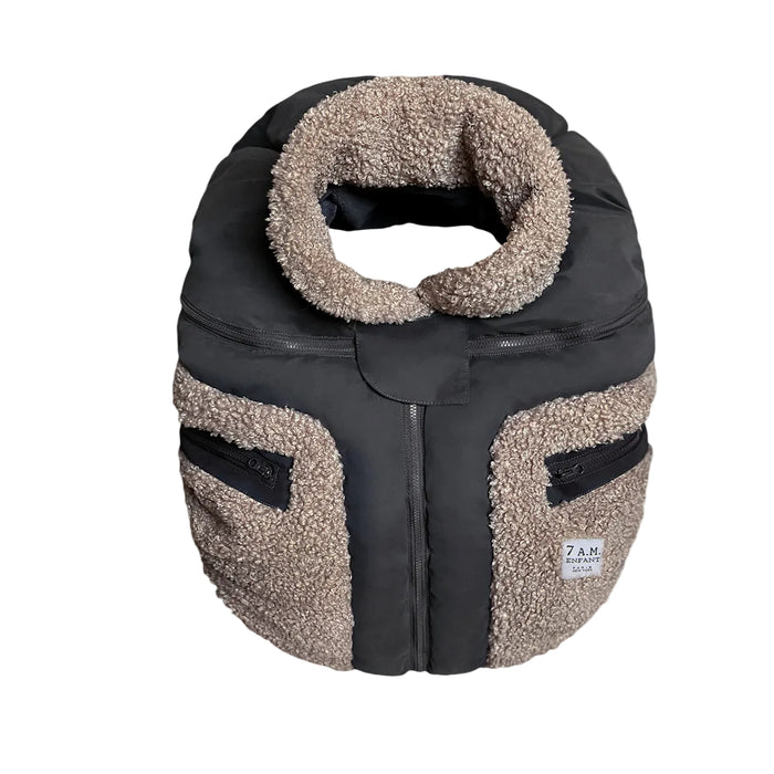 7 A.M. Enfant Tundra Car Seat Cocoon, Applique Oatmeal