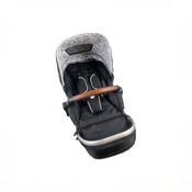 Shop Mockingbird 2nd Seat Kit with Extendable Canopy, Black, Silver With Penny Leather, Windowpane at GoodBuy Gear