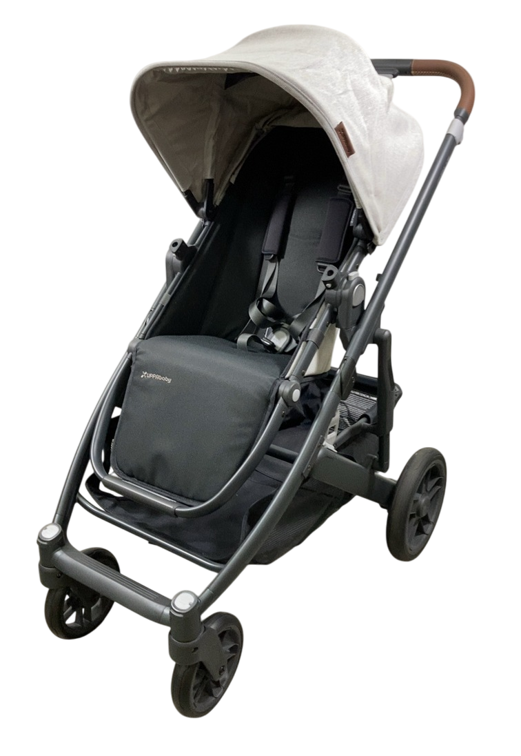 uppababy cruz white UPPAbaby CRUZ V2 Stroller, 2023, Anthony(White and Grey Chenille)