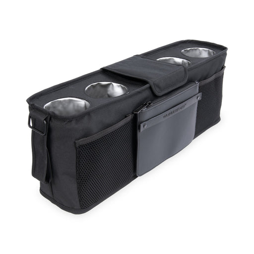 Shop Wonderfold Universal Parent Console Stroller Organizer with Insulated Cup Holders, Jet Black at GoodBuy Gear