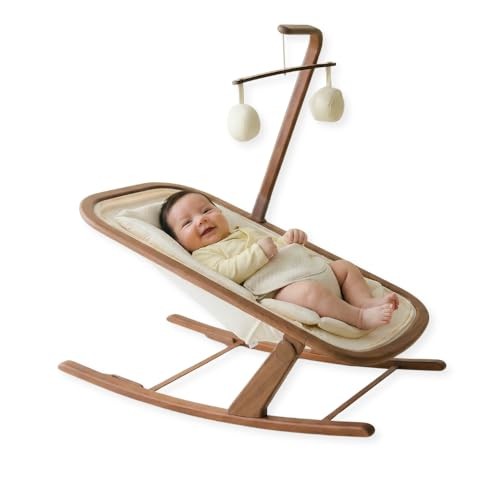 Snuggle Me Organic Infant Rocker, Walnut