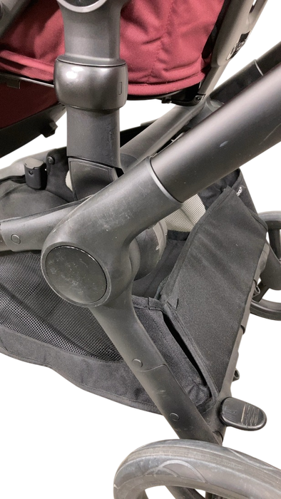 Shop Bugaboo Kangaroo Single To Double Stroller, 2024, Dark Cherry at GoodBuy Gear