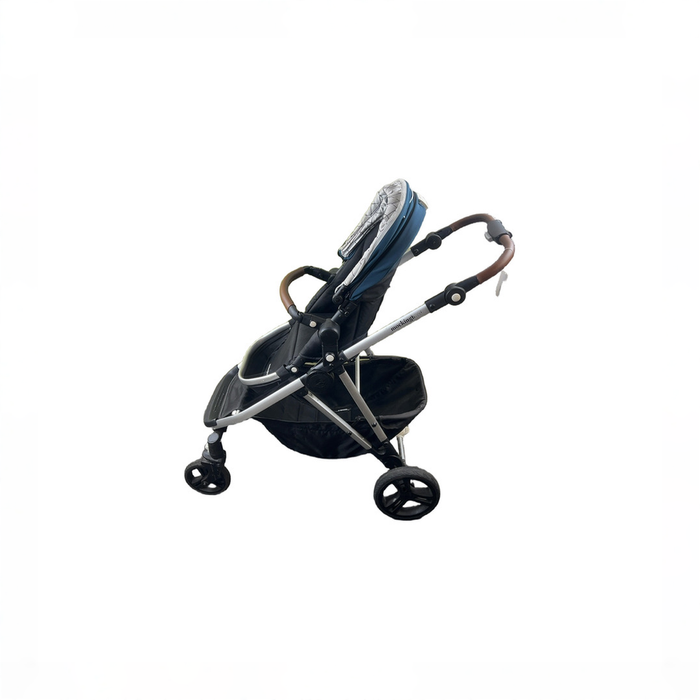 Shop Mockingbird Single to Double Stroller, 2022, Sea, Silver/Brown, Windowpane at GoodBuy Gear