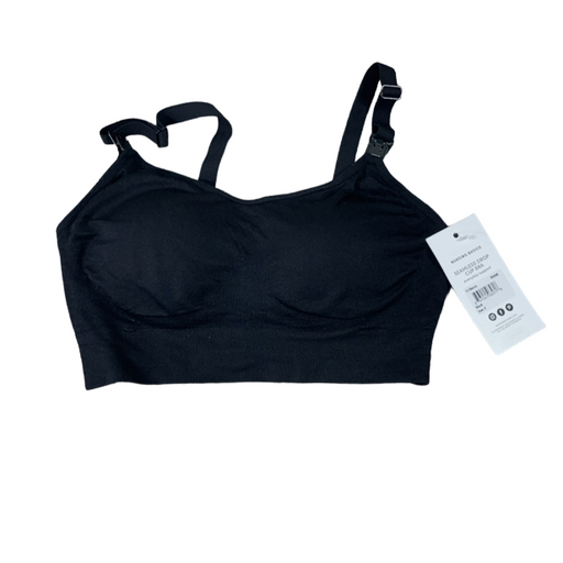 Ingrid & Isabel Drop Cup Nursing Bra, Black, Small