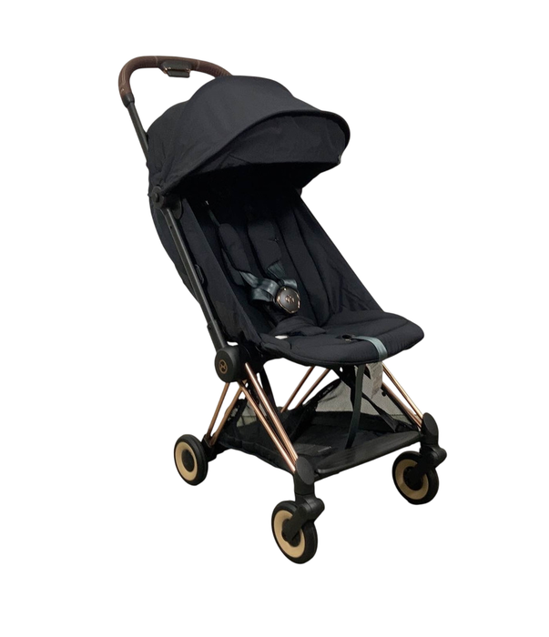 Shop Cybex Coya Stroller, 2023, Rose Gold, Sepia Black at GoodBuy Gear