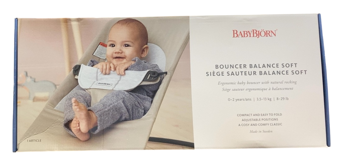 Shop BabyBjorn Bouncer Balance Soft, Black Frame, Dark Gray/Gray at GoodBuy Gear