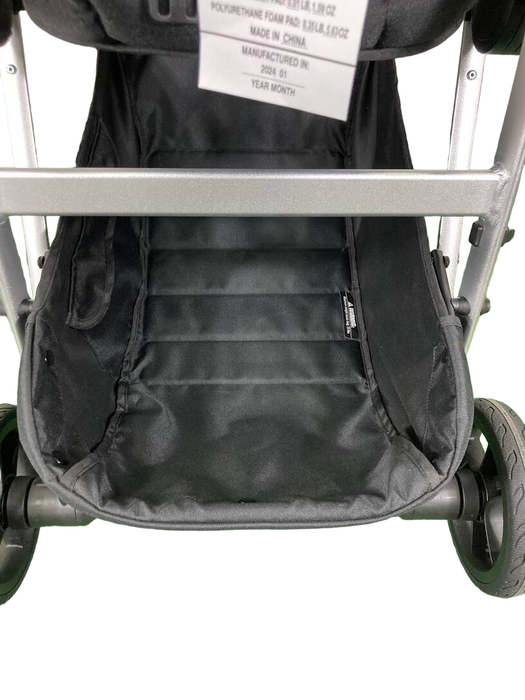 Mockingbird Single to Double 2.0 Stroller, 2024, Silver with Penny Leather, Windowpane, Sage