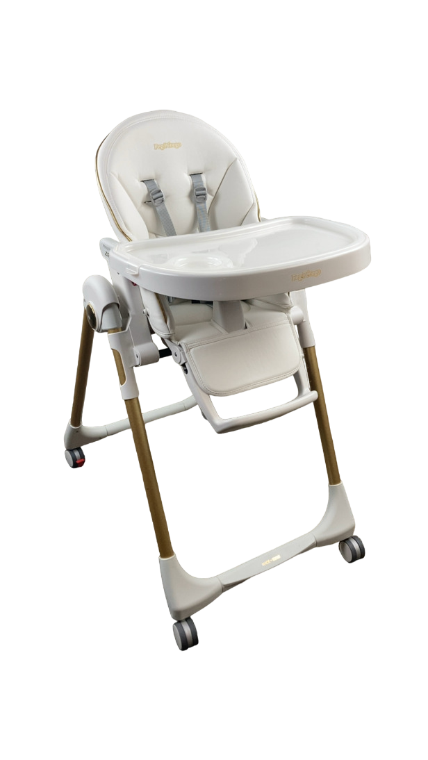 Peg Perego Prima Pappa Zero High Chair, White/Gold