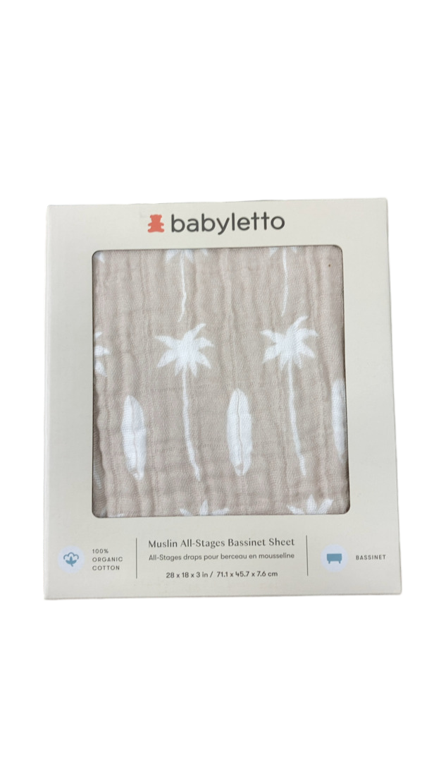 Babyletto All-Stages Bassinet Sheet, Beach Bum — GoodBuy Gear