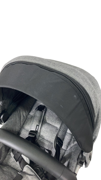 Shop Thule Sleek Sibling Seat, Aluminum, Grey Melange, 2024 at GoodBuy Gear
