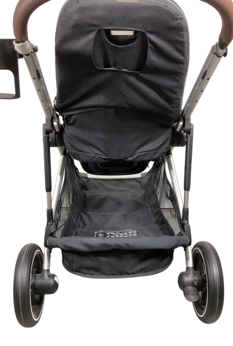 Shop Cybex Gazelle S Modular Stroller, 2023, Moon Black, Silver Frame at GoodBuy Gear