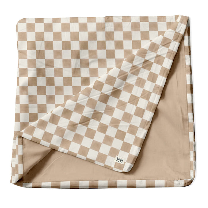 Toki Kids Checker Toffee Organic Cotton Cover