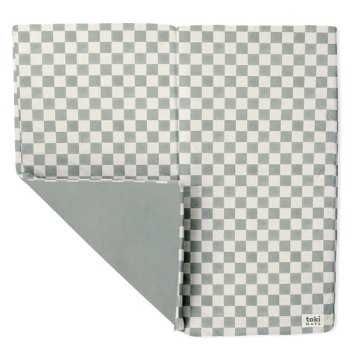 Shop Toki Kids Standard Padded Play Mat 40" x 40", Checker Matcha at GoodBuy Gear