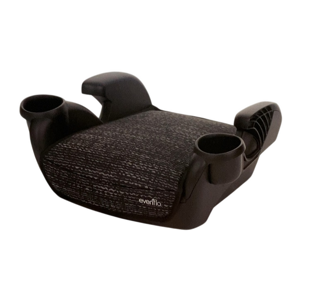 Evenflo GoTime No Back Booster Car Seat, 2023, Static Black