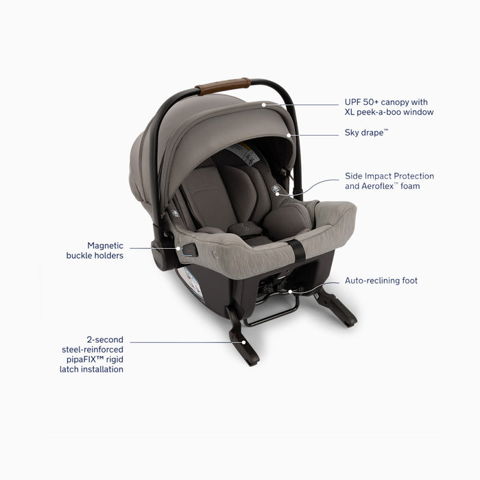 Nuna TRVL + Pipa Urbn Travel System, Granite, 2025