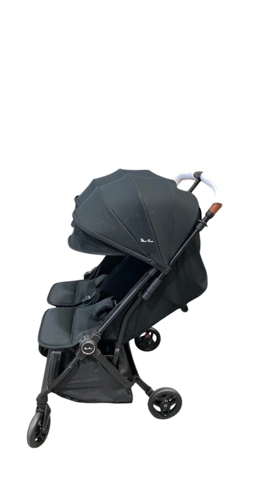 Silver Cross Jet Double Travel Stroller, 2024, Black