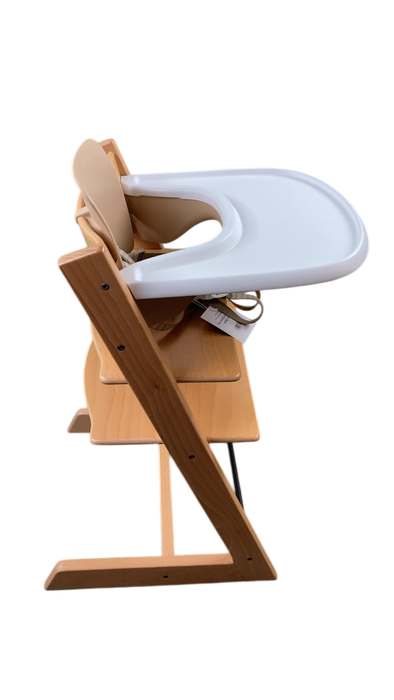 Stokke Tripp Trapp High Chair with Baby Set and Tray, Natural, Natural