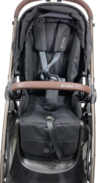 Shop Cybex Gazelle S Modular Stroller, 2023, Moon Black, Taupe Frame at GoodBuy Gear