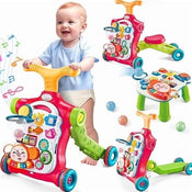 Shop Auntyfey 5-in-1 Adjustable Baby Walker, Red at GoodBuy Gear