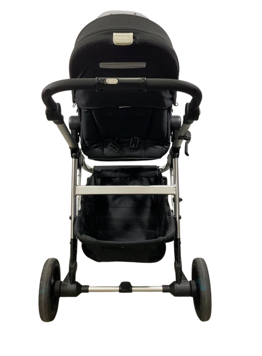 Shop Mockingbird Single to Double 2.0 Stroller, 2024, Black, Silver With Black Leather, Watercolor Drops at GoodBuy Gear