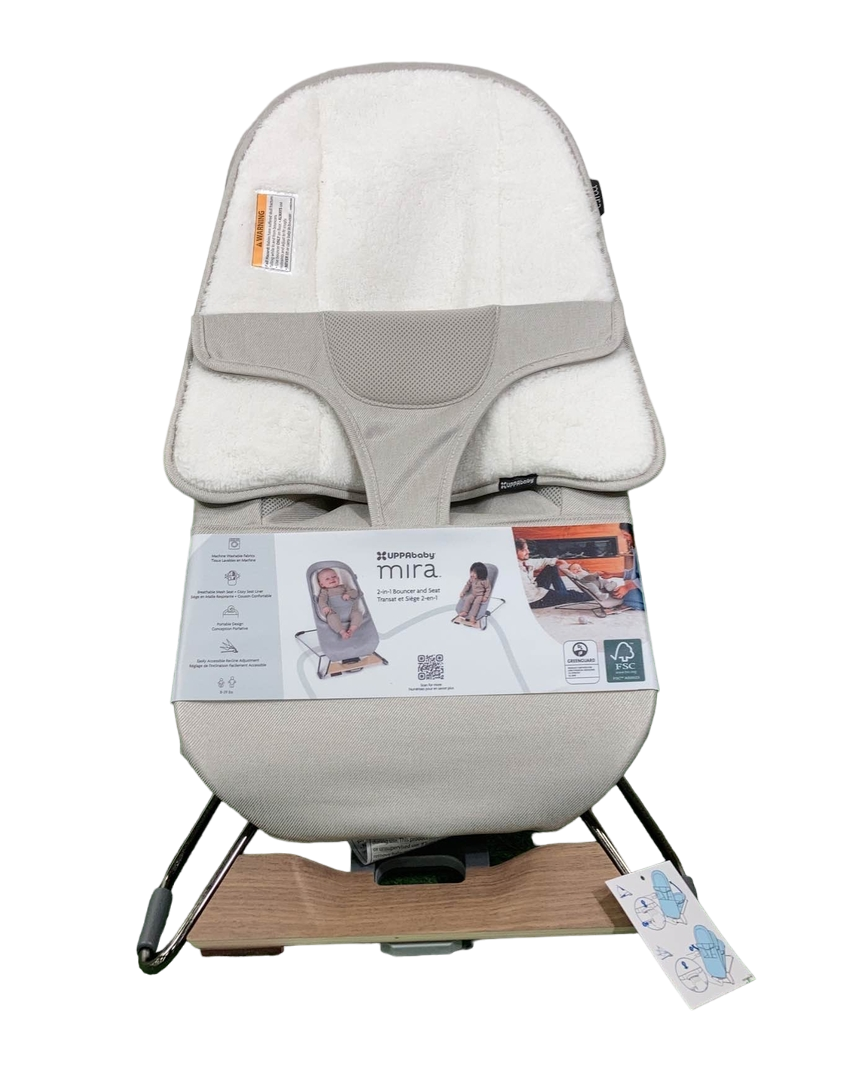 uppababy mira bouncer UPPAbaby Mira Bouncer, Charlie (Sand Melange)