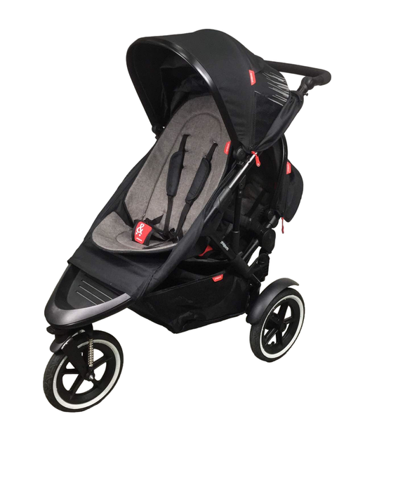 used Phil & Teds Dot Stroller, 2021, Black/Red